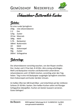 Johannisbeer-Buttermilch-Kuchen