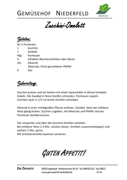Zucchini-Omelett - Gemüsehof Niederfeld