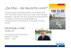 „Die Elbe – die deutsche Loire?“