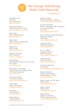 Deutschland - Die Geistige Aufrichtung