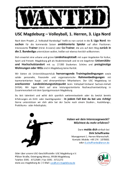 USC Magdeburg – Volleyball, 1. Herren, 3. Liga Nord