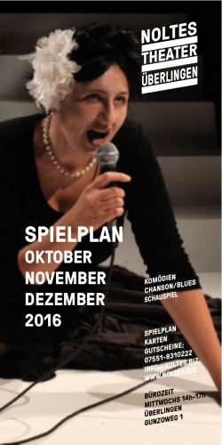 spielplan - noltes theater