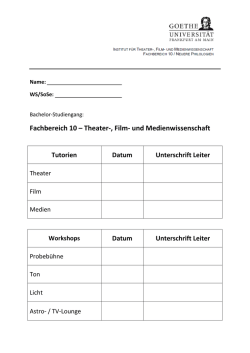 Zusatzschein Tutorien