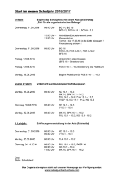 Start im neuen Schuljahr 2011/2012 - Ludwig-Erhard