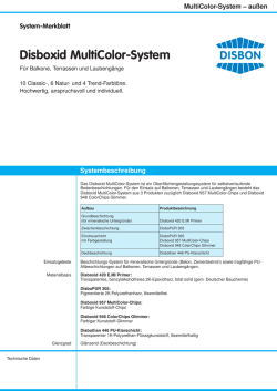 Disboxid MultiColor-System