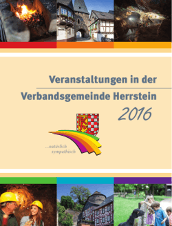 Veranstaltungskalender VG Herrstein 2016