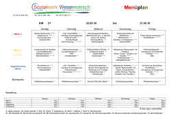 Wochenvorschau 23. – 27. Mai 2016