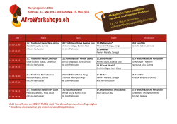 Tanz- und Trommelworkshops