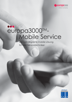 europa3000TM- Mobile Service - Competence-Center