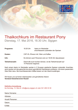 Infos - Gewerbeverein Ruswil