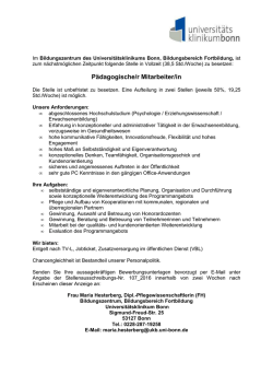 Pädagogische/r Mitarbeiter/in