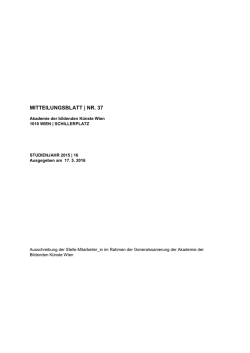 JF Rektorat 14 - a[ - Akademie der bildenden K&uuml;nste Wien