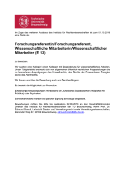 Institut für Rechtswissenschaften