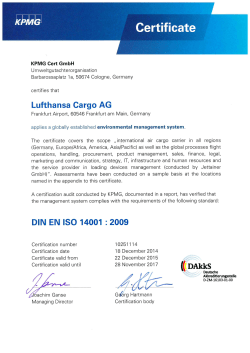 ISO 14001 certificate