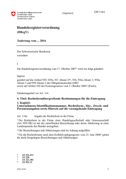 Handelsregisterverordnung (HRegV)