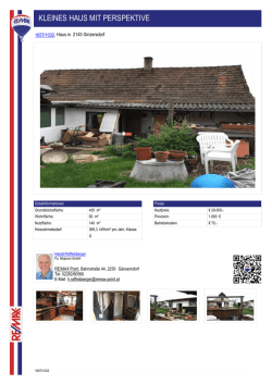 KLEINES HAUS MIT PERSPEKTIVE, Haus in