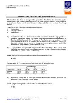 Hilfestellung zur Berechnung der geschätzten Kosten