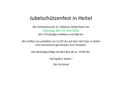 Jubelsch&uuml;tzenfest in Heitel