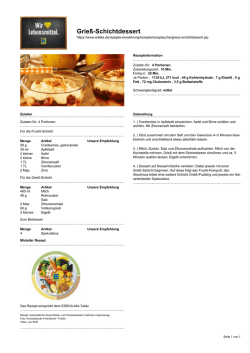 Grie&szlig;-Schichtdessert