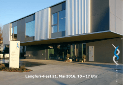 Langfuri-Fest 21. Mai 2016, 10 – 17 Uhr