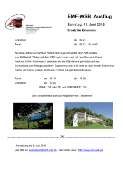 Infos zum Ausflug - EMF-WSB
