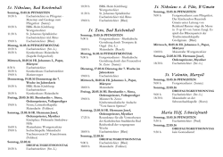 Gottesdienstordnung Kath. Stadtkirche Bad Reichenhall 15.05.