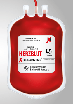 herzblut - Deutscher Haus&auml;rzteverband Landesverband Baden