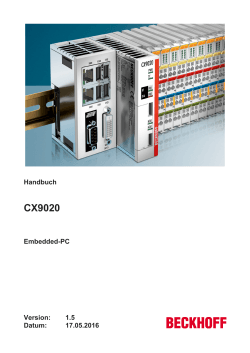 Handbuch CX9020