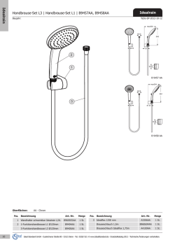 Handbrause-Set L1 | B9457AA, B9458AA