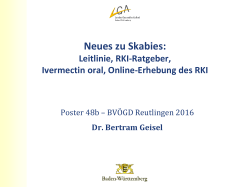 Leitlinie, RKI-Ratgeber, Ivermectin oral, Online