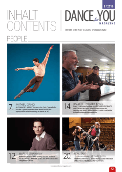 Inhalt 3/2016 - Dance for you