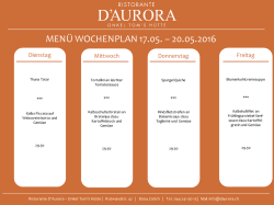 &ouml;ffnen - Ristorante Da Aurora