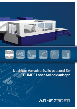 Nachbau Verschleißteile passend für TRUMPF