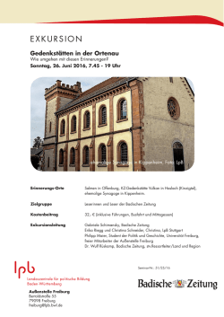 Programm - Landeszentrale für politische Bildung Außenstelle