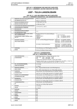 loxt - Luftfahrthandbuch &Ouml;sterreich / AIP Austria
