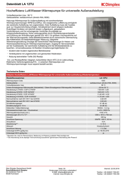 Produktdatenblatt