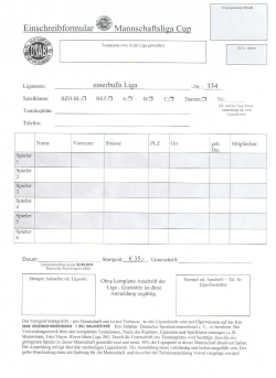 Page 1 Eingangsstempel DSAB ÄMannschaftsliga Cu Teamname