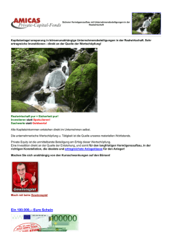 Ein 100.000,-- Euro Schein - Private-Capital