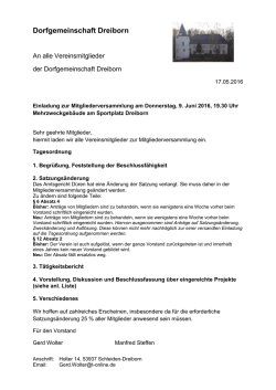Dorfgemeinschaft Dreiborn