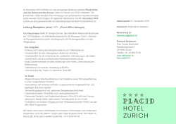 Leitung Rezeption (m/w) 100% - (Front Office Manager)