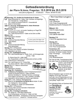 Gottesdienstordnung