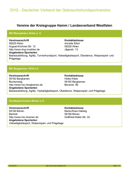 DVG - Deutscher Verband der Gebrauchshundsportvereine