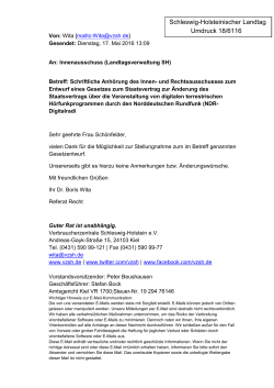 Schleswig-Holsteinischer Landtag Umdruck 18/6116