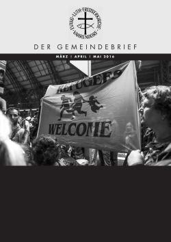 Gemeindebrief März-Mai 2016 - Evangelisch