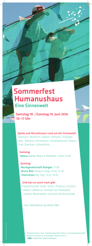 Sommerfest Humanushaus