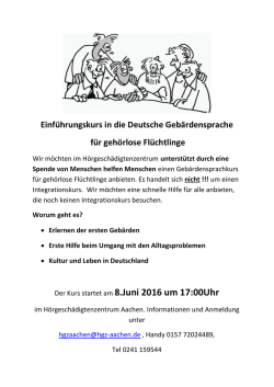 Informationen erhalten Sie auf den Flyer. Bitte hier Klicken.