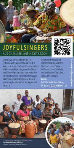 Flyer Termine - Catholic Joyful Singers Ghana