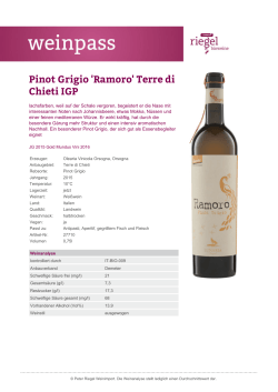 Pinot Grigio `Ramoro` Terre di Chieti IGP