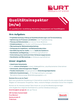 Stellenausschreibung