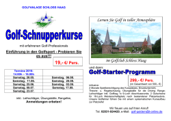 golfanlage schloss haag - Golfclub Schloss Haag e.V.